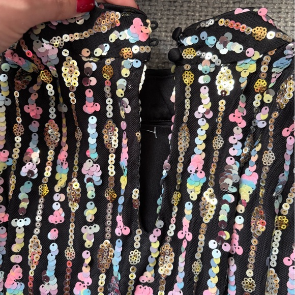 BNWT Y.A.S Yasbina LS Sequin Mini Dress - Size S - Picture 6 of 13